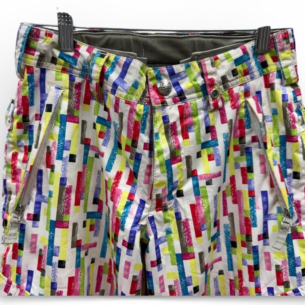 Burton DryRide Reflex Colorful Geometric Patterned Winter Ski Pants - Picture 5 of 6